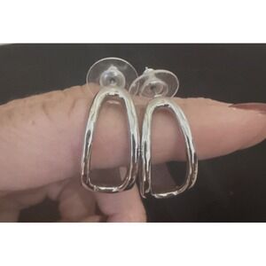 New Chicos Statement Oval Hoop Earrings Gift Chic Women Party Vacation Jewelry